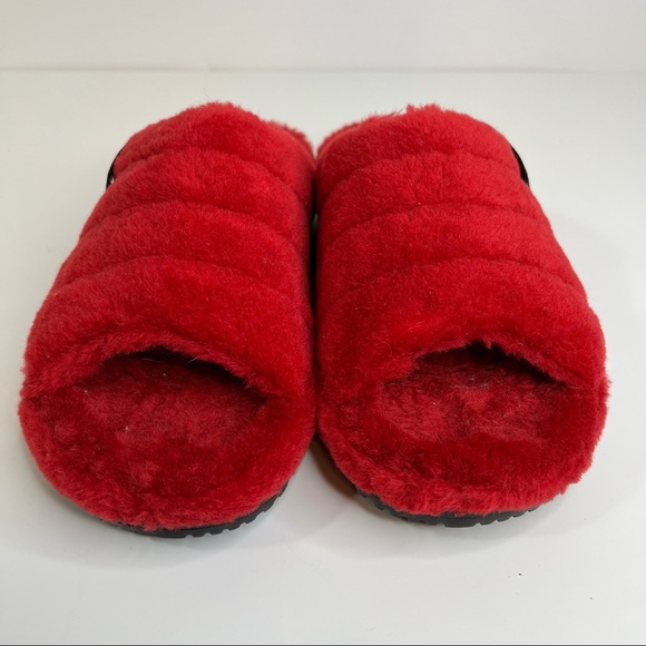 UGG MENS Fluff You Slipper Red Size 8 US - Picture 2 of 11